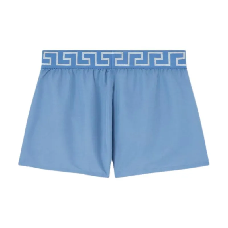 VERSACE Greca Border Elasticated Waistband Swim Shorts-1