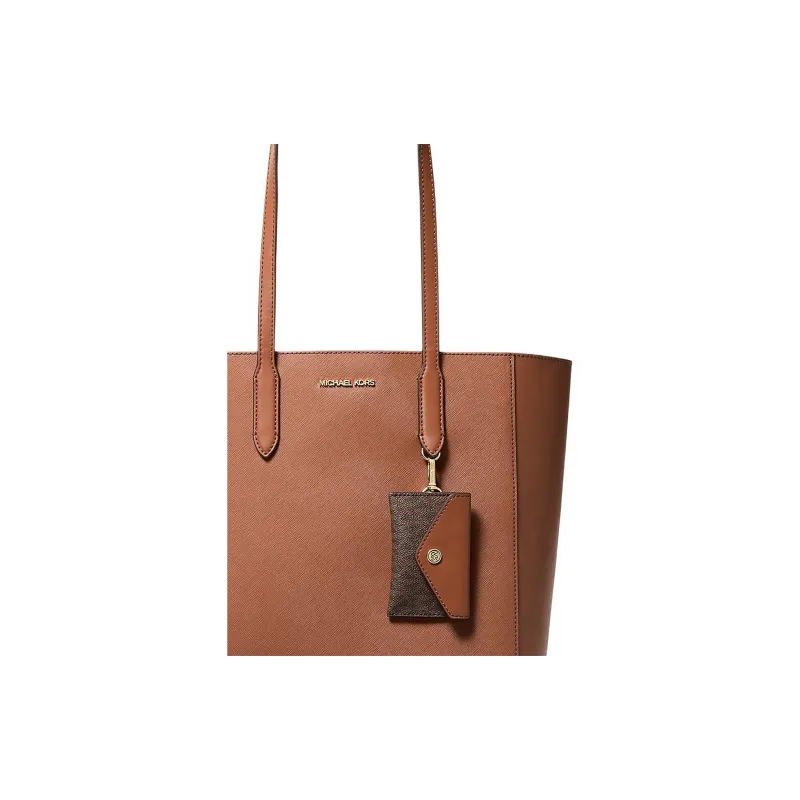 MICHAEL KORS Vincent Large Saffiano Leather Tote Bag With Card Case-4