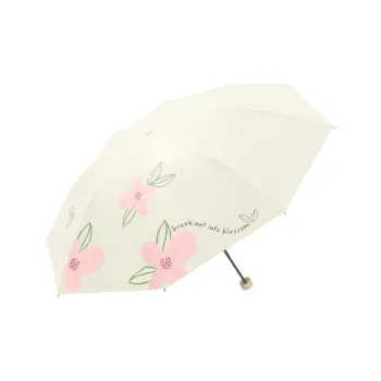 Heavenly Umbrella Vinyl Sun Protection Sun Umbrella Portable Three Section Floral Umbrella For Sunny And Rainy Dual Use
