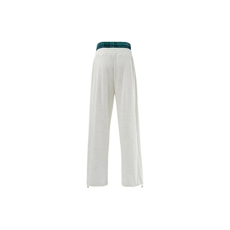 BENMYSHOWER Casual Pants Unisex Gray-1