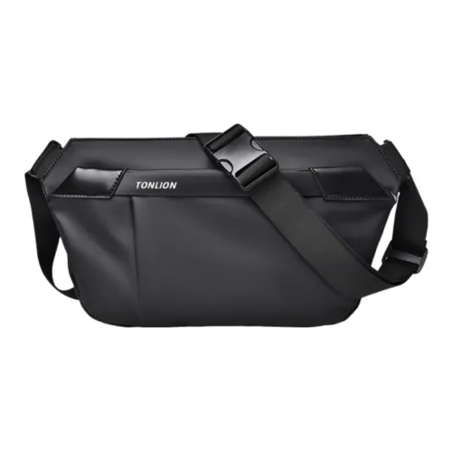 Tonlion PVC Crossbody Bag Regular Unisex Black