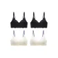 4-Pack White+White+Black+Black