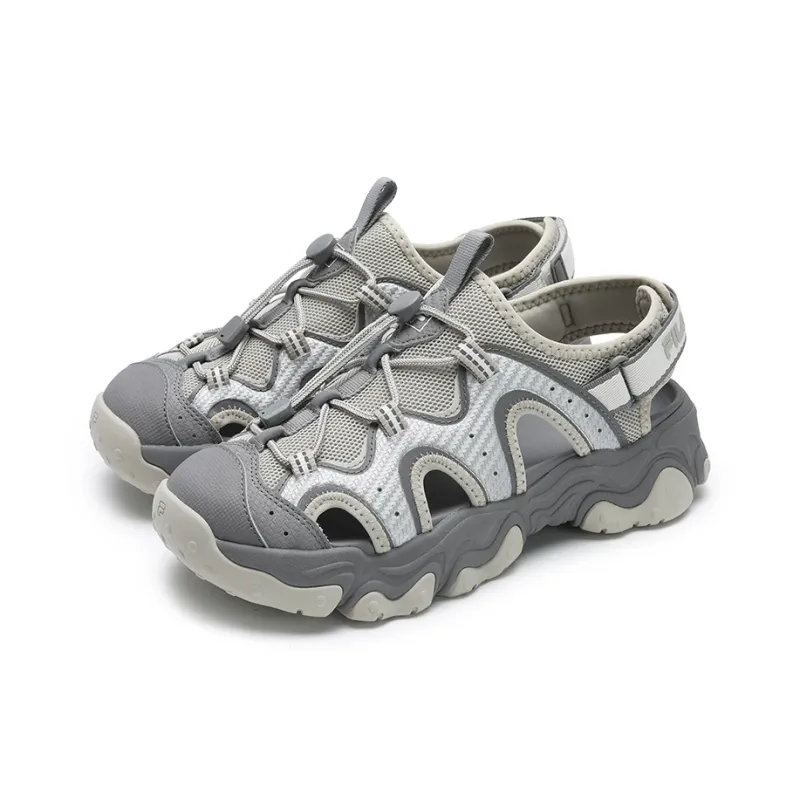FILA FLUID 5 SANDAL Cat Paw, SuXi Girlish Beach Sandals Women's Brown Silver-2