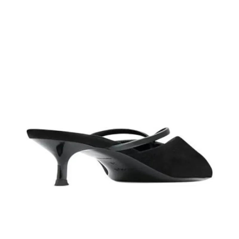 NEOUS Closed Toe Slippers 4cm Women's Black-2
