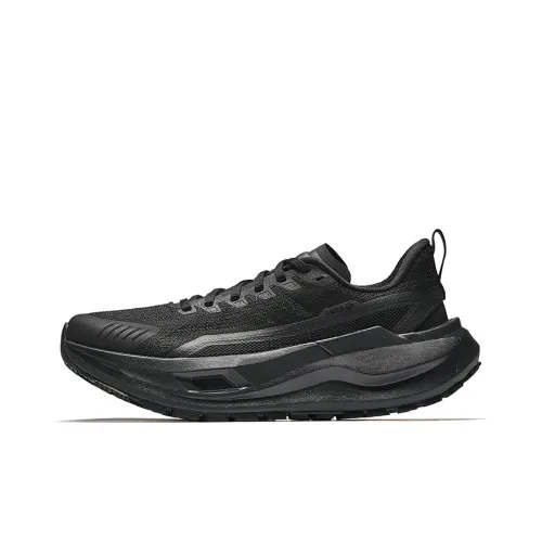 Anta Kunlun Cushioned Wear-Resistant Breathable Low-Top Hiking Shoes Men's Black