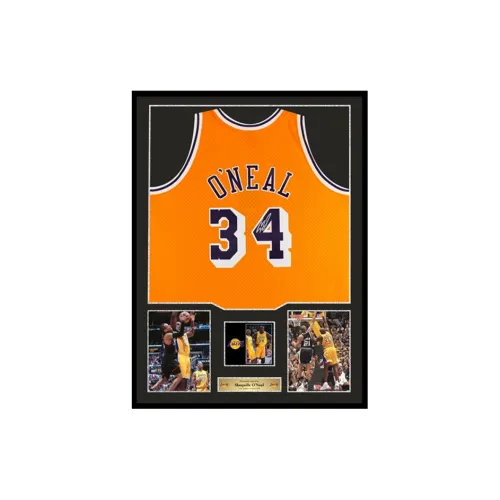 Three For Lakers Team Basketball Fan Supplies Framed Outer Frame Dimensions Approximately 78x98cm Yellow Unisex