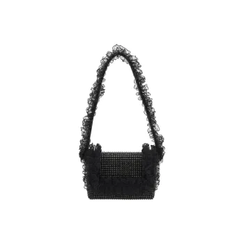Self portrait Lace Detailed Embellished Shoulder Bag