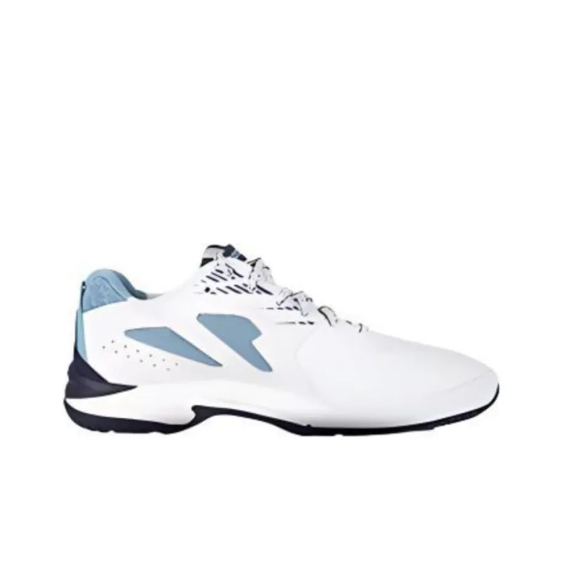 VICTOR Anti Slip Wear Resistant Low Top Badminton Shoes Men's White Black Blue-1