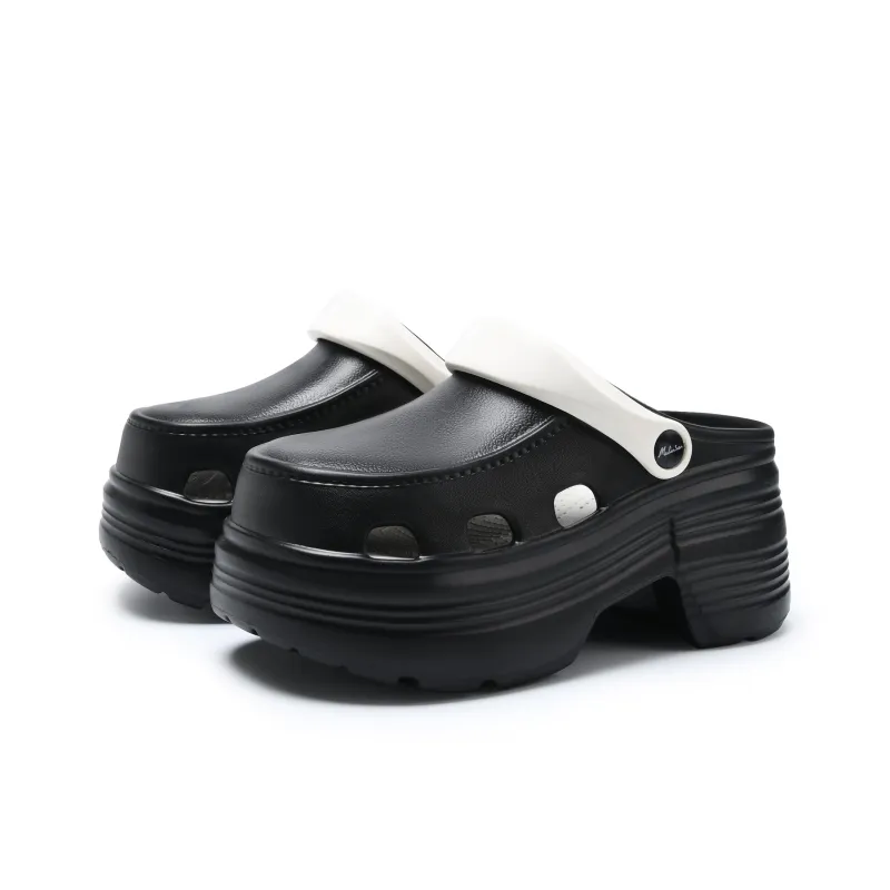 Mulinsen Clogs Women's Black White-2