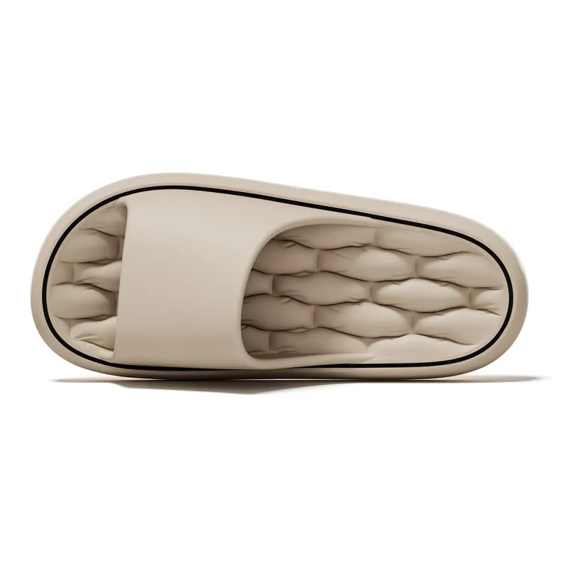 Soft Minimalist Style Geometric, Home Slippers, Solid Color Summer Quiet Bathroom Dormitory, Hexagonal Grid, Unisex-19