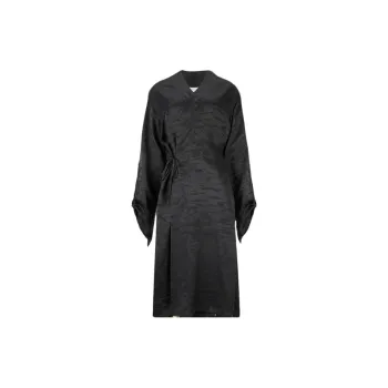 SILKISS Pajama Robe Men's Jet Black