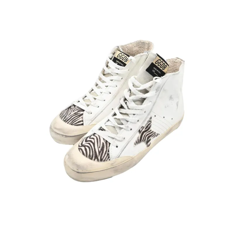 Golden Goose Francy High Top Skateboard Shoes Men's White-2