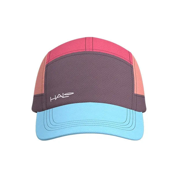 HALO Silicone Sweat Channel Dryline Quick Dry Fabric Baseball Caps Unisex Light Purple & Sky Blue Multicolor-1