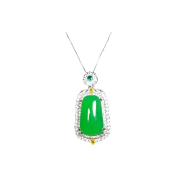 JUNWEN Chalcedony Necklaces Women's
