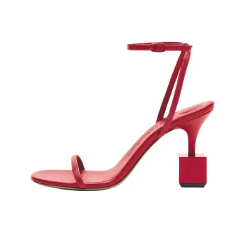 Jacquemus Bisou Strap Sandals 9cm Women's Red