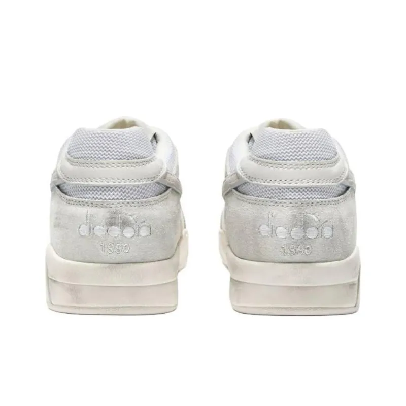 Diadora Heritage Anti Slip Wear Resistant Low Top Casual Shoes Men's White-2