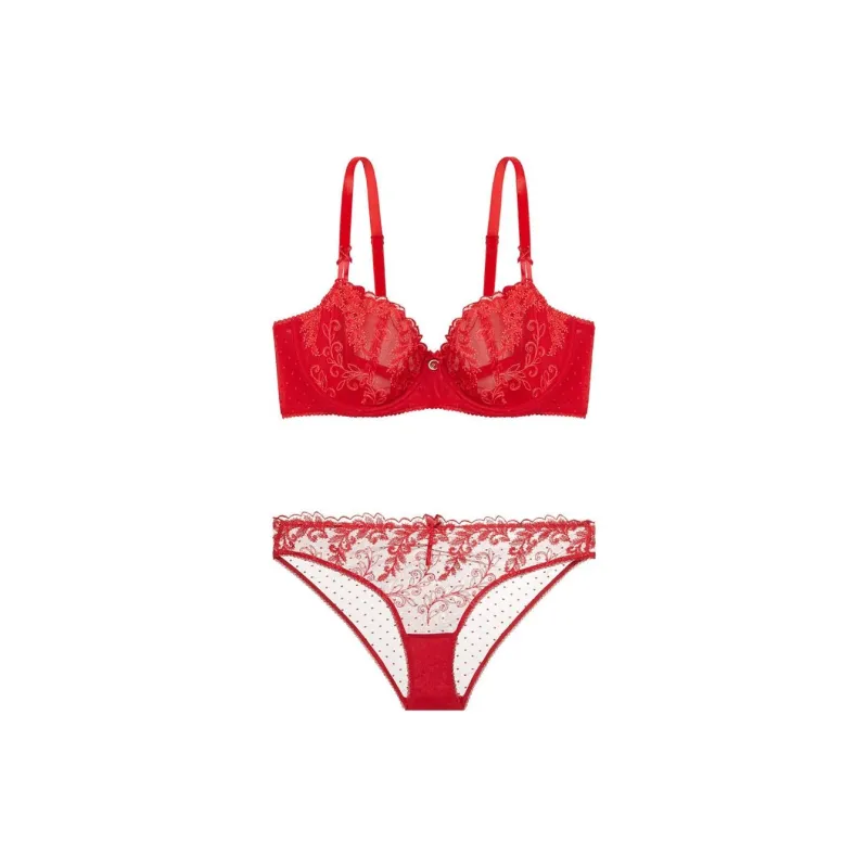 Victoria's Secret Underwear Set Women's Red-0