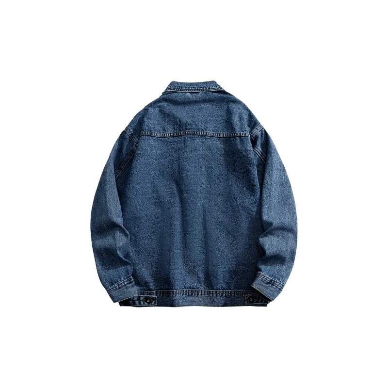DJ.SPIRIT Denim Jacket Unisex Denim Red-3