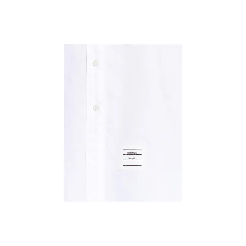 THOM BROWNE Grosgrain Belt Oxford Shirt Dress-4