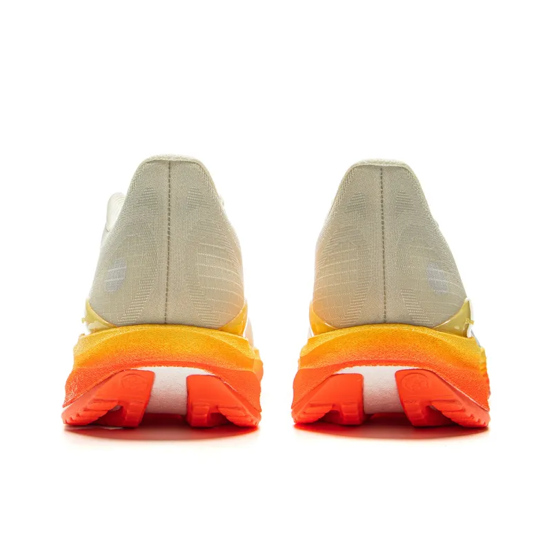 LiNing Super-Light 22 Cushioning Wear-Resistant Low-Top Casual Running Shoes Men's Beige Orange-5