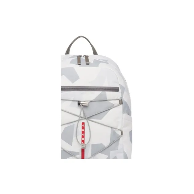 PRADA Nylon Backpack Regular Men's Marble Gray-4