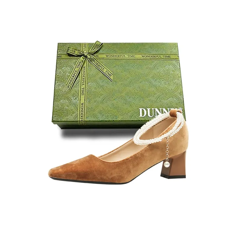 Dunnu Chunky Heel High Heels 5cm Women's-30