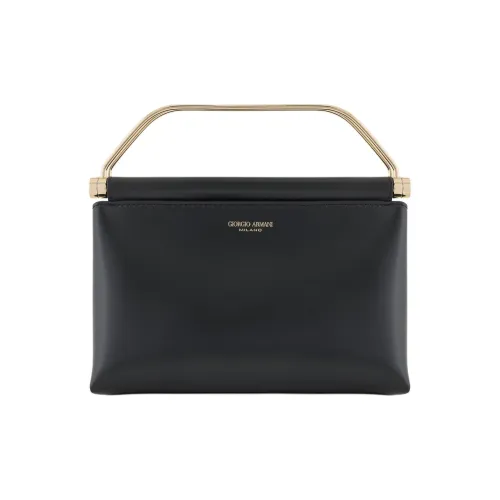 AMANI Cow Leather One Shoulder Handbags Small Size Women's Black