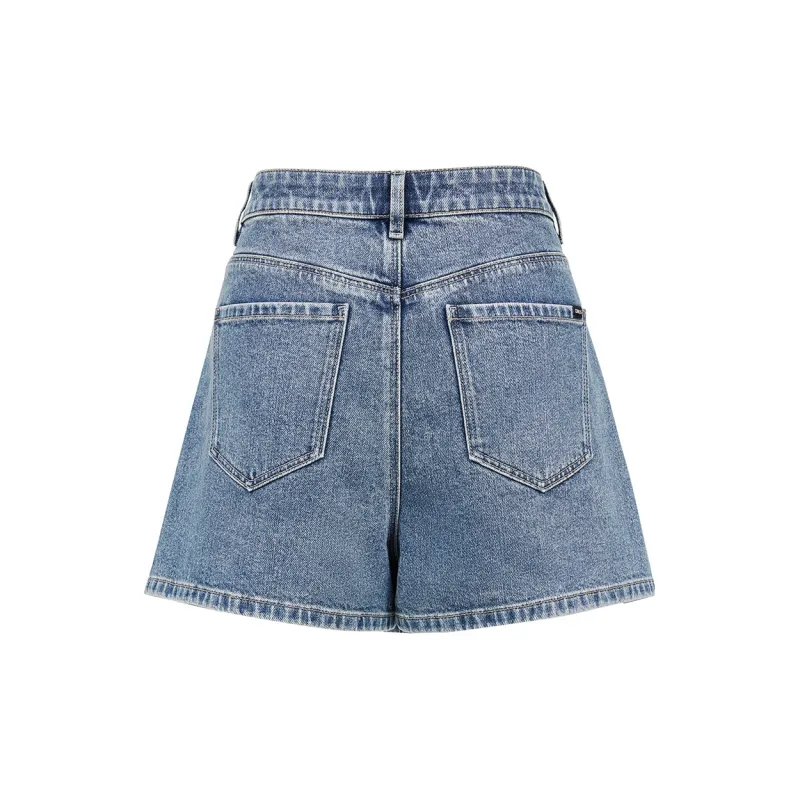 ONLY Denim Shorts Women's Washed Denim Blue-1