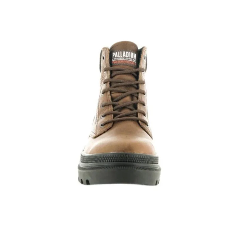 Palladium PALLATROOPER Waterproof And Wear resistant Short Outdoor Boots Men's Brown-5
