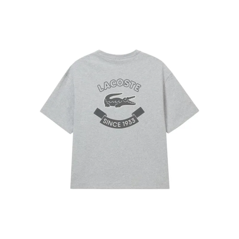 LACOSTE T-Shirt Unisex Silver Gray-1