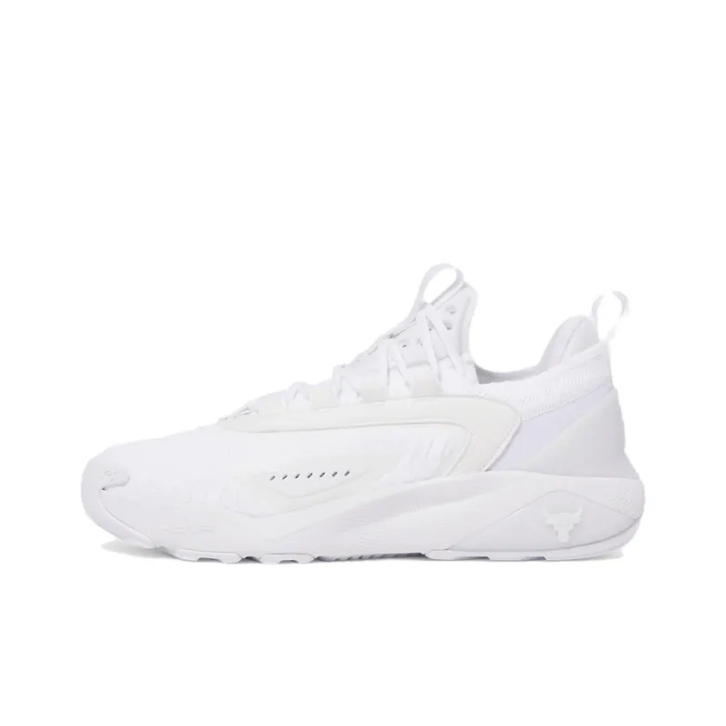 Under Armour Anti Slip Wear Resistant Low Top Training Shoes Men's White-0