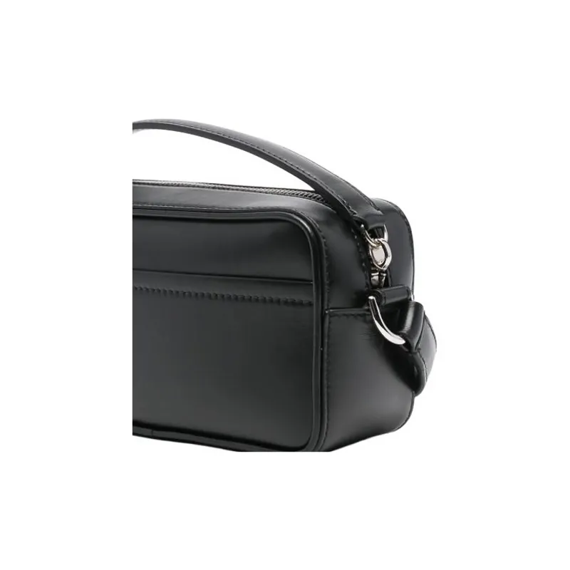 Jacquemus Calfskin One Shoulder Handbag Men's Black-2