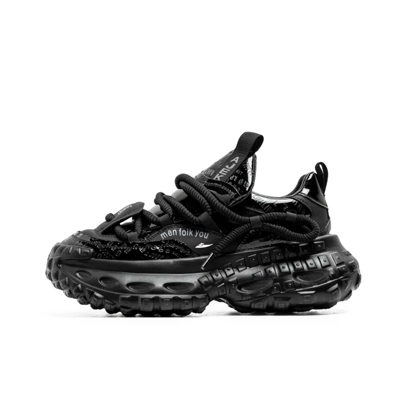 Kuding Anti-Slip And Wear-Resistant Height Increasing Low-Top Chunky Sneakers Men's-6