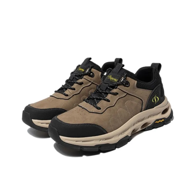 S. T.DUPONT Low Top Casual Shoes Men's Khaki Brown-1