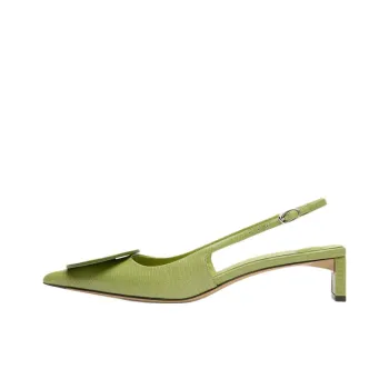 Jacquemus Block Heel High Heels 4cm Women's Green
