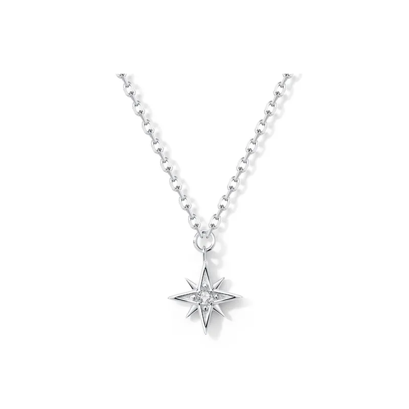 Agatha S925 Silver Necklaces Unisex Silver-0