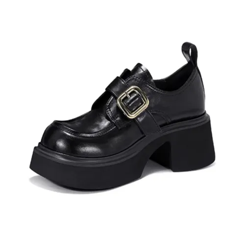 JESSICA SOPHIA Chunky Heel High Heels Women's Black