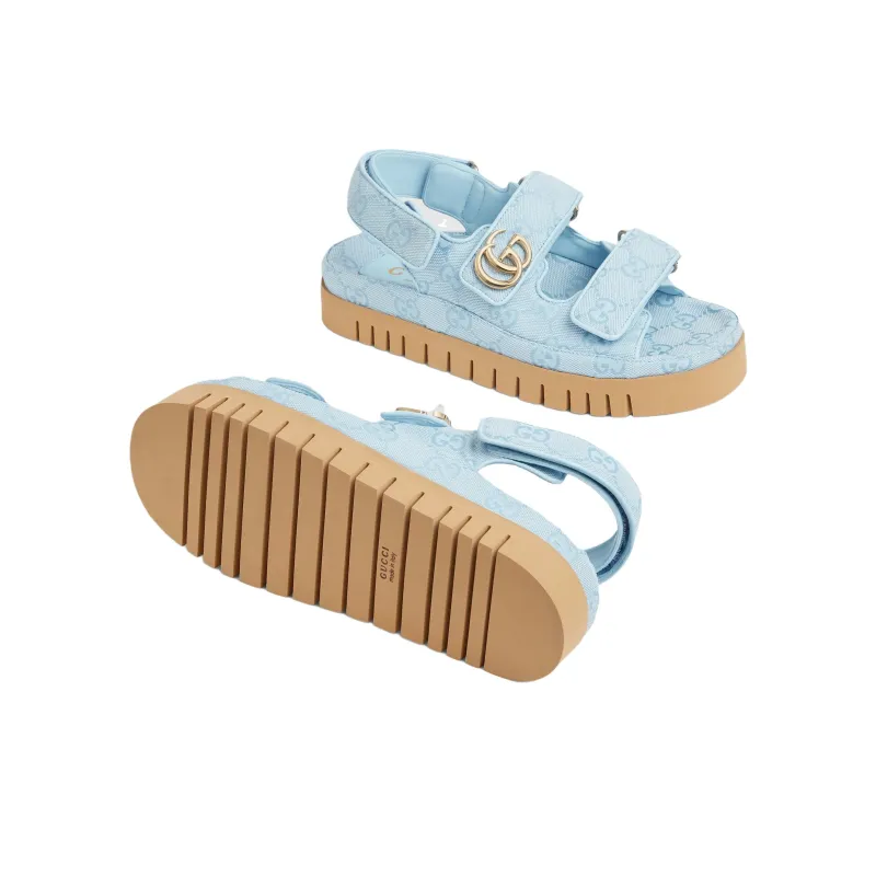 GUCCI Strap Sandals Women's Blue-5