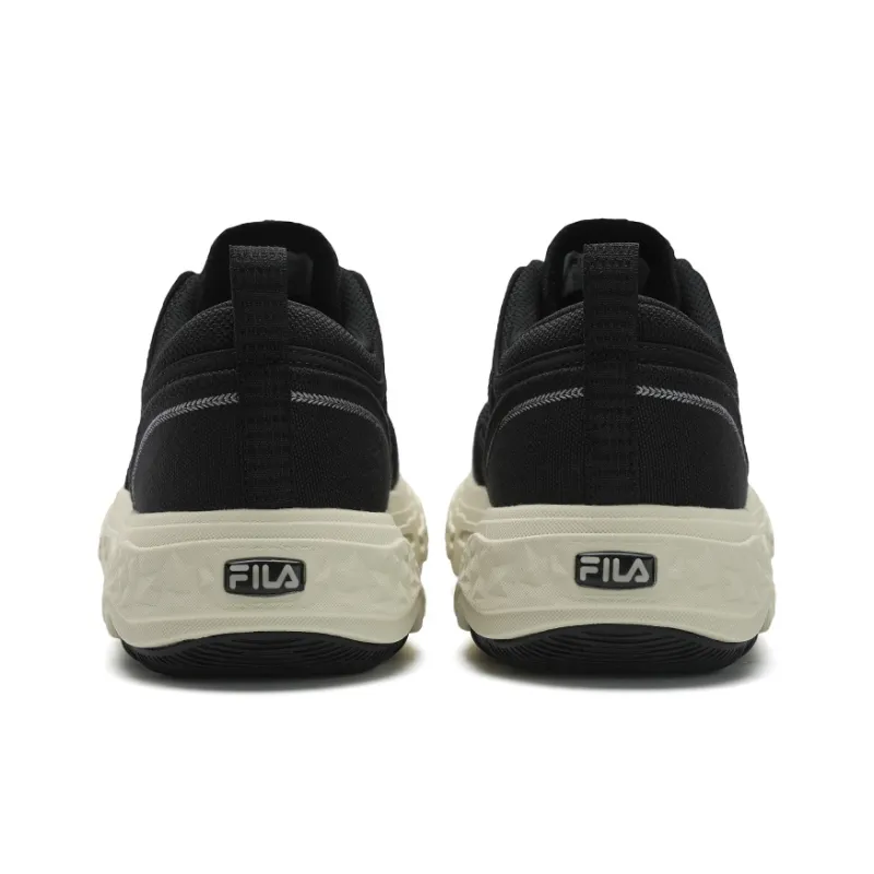 FILA ROCK Cushioning Low Top Casual Shoes Men's Black-4