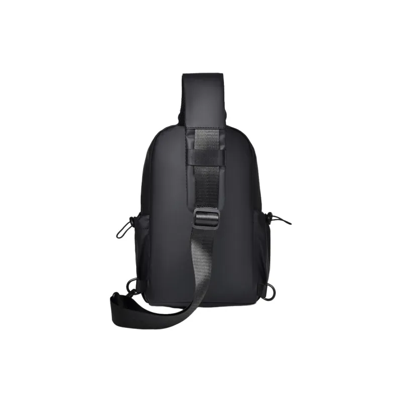 Tonlion Durable Fabric Crossbody Bag Men's Black-2