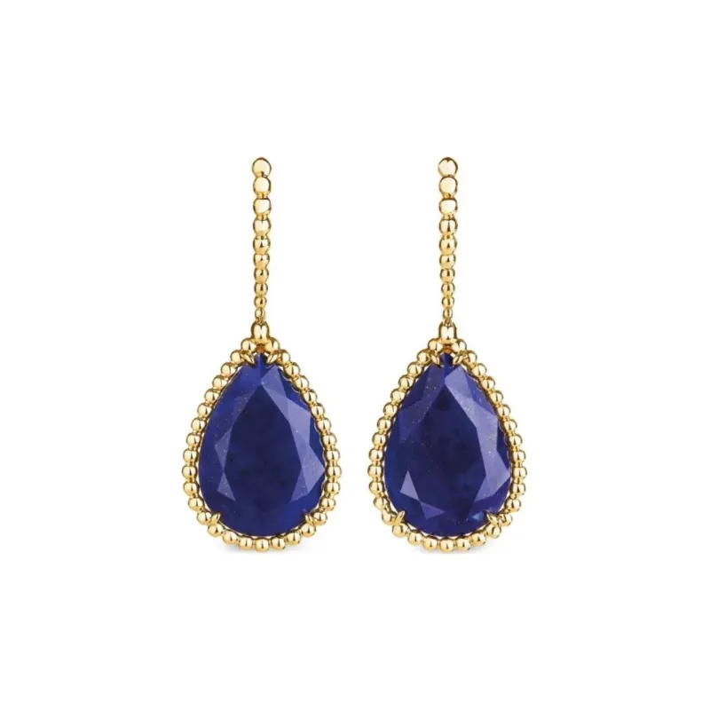 Boucheron 18kt Yellow Gold Serpent Bohème Lapis Lazuli Earrings-0