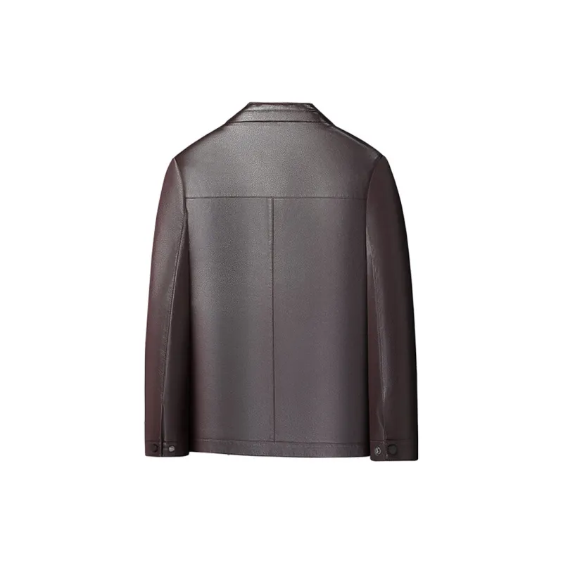 PIERRE CARDIN Leather Jacket Men's-5
