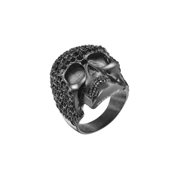 Police Metal, Stainless Steel Rings Men's Black