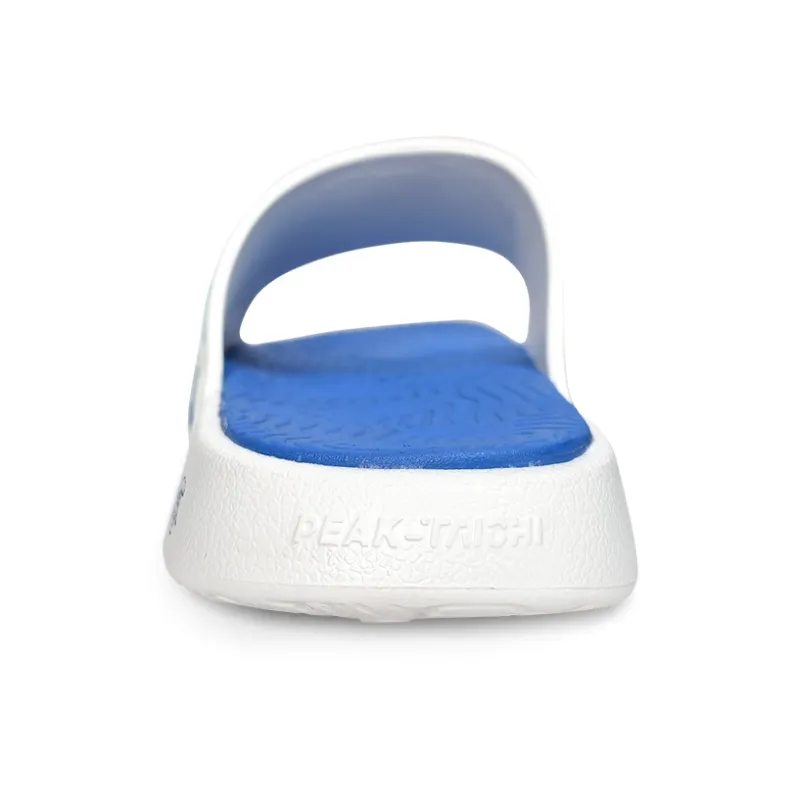 PEAK State Pole Classic Drag Slip Resistant Abrasion Resistant Cushioning Slide Slippers Unisex White Colorful Blue-4