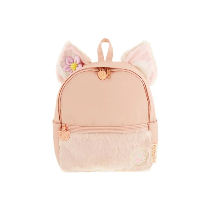 Disney Polyester Faux Fur Backpack Women's Pink-0