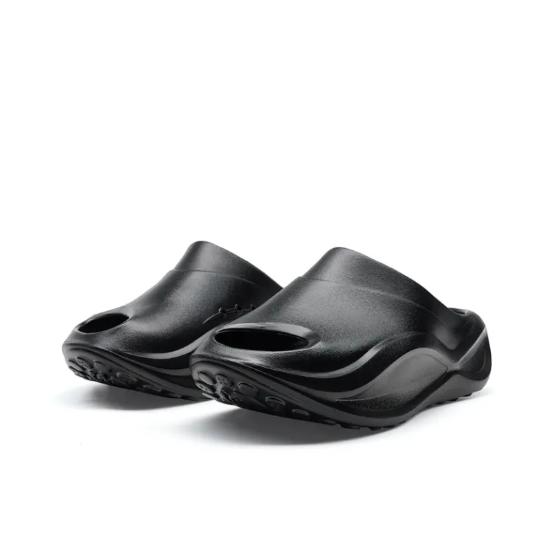 XTEP Slip-Resistant Abrasion-Resistant Slide Slippers Men's Black-2