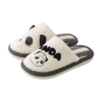 JINGYUN Home Slippers Black White
