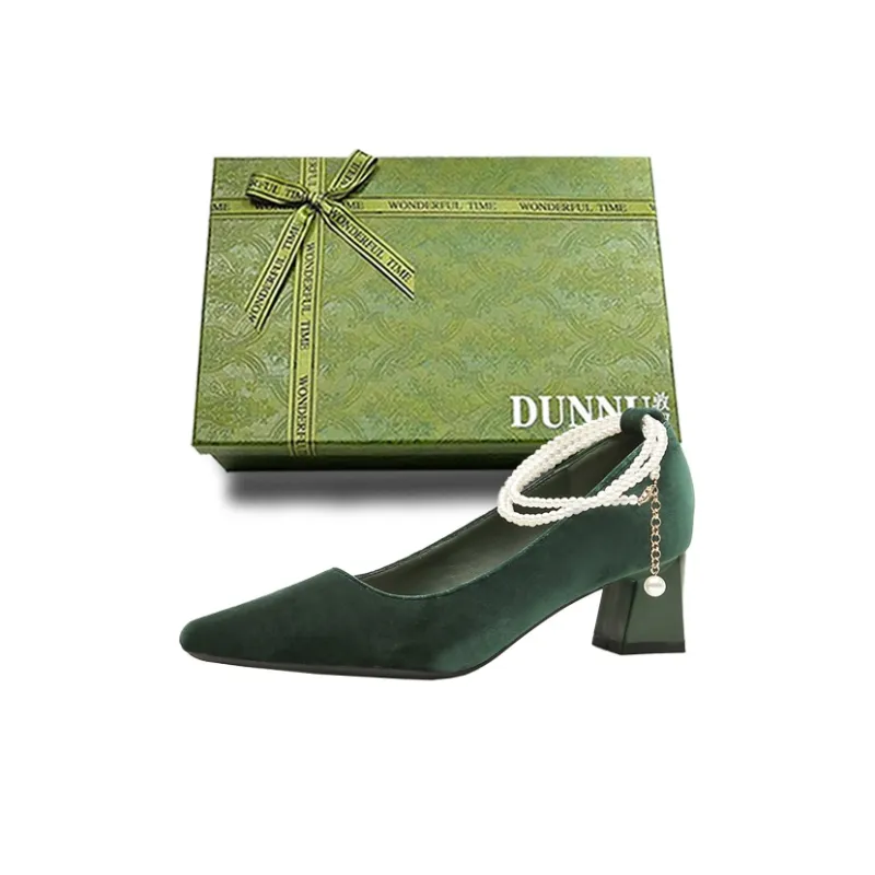 Dunnu Chunky Heel High Heels 5cm Women's-35