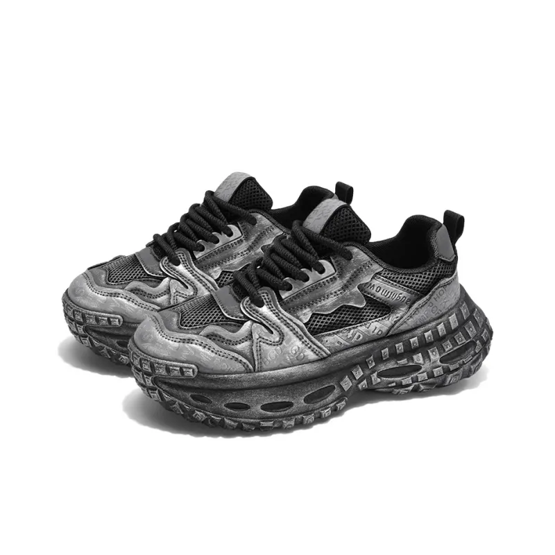 OUGLEMEN Low-Top Chunky Sneakers Men's Box Included-3
