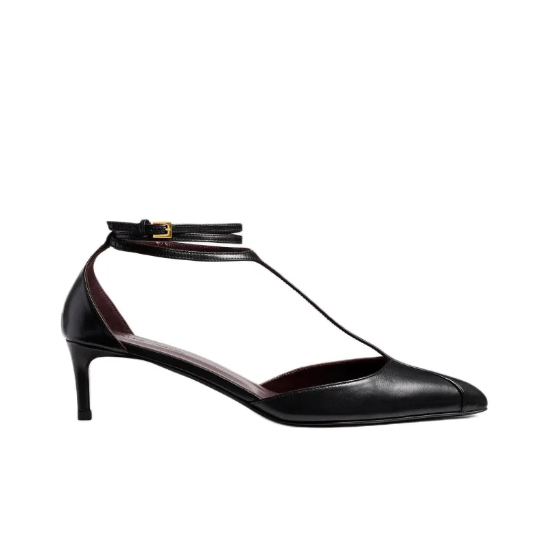 KHAITE Mia Slim Heel High Heels 4.5cm Women's Black-1